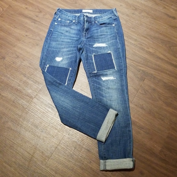 Madewell The Slim Boyjean: Patched-Up Edition - Picture 5 of 7